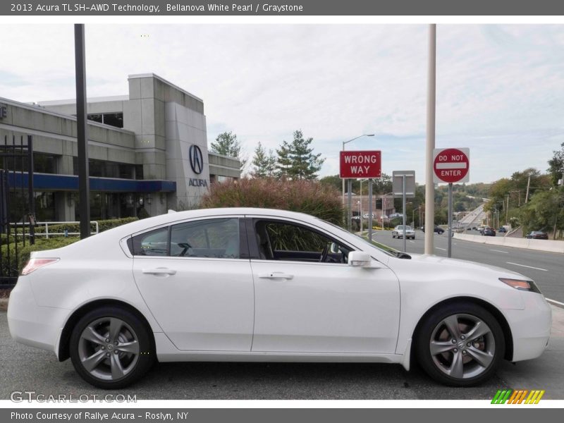 Bellanova White Pearl / Graystone 2013 Acura TL SH-AWD Technology