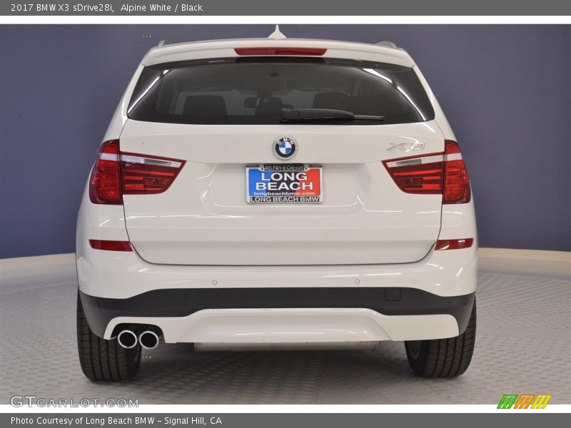 Alpine White / Black 2017 BMW X3 sDrive28i