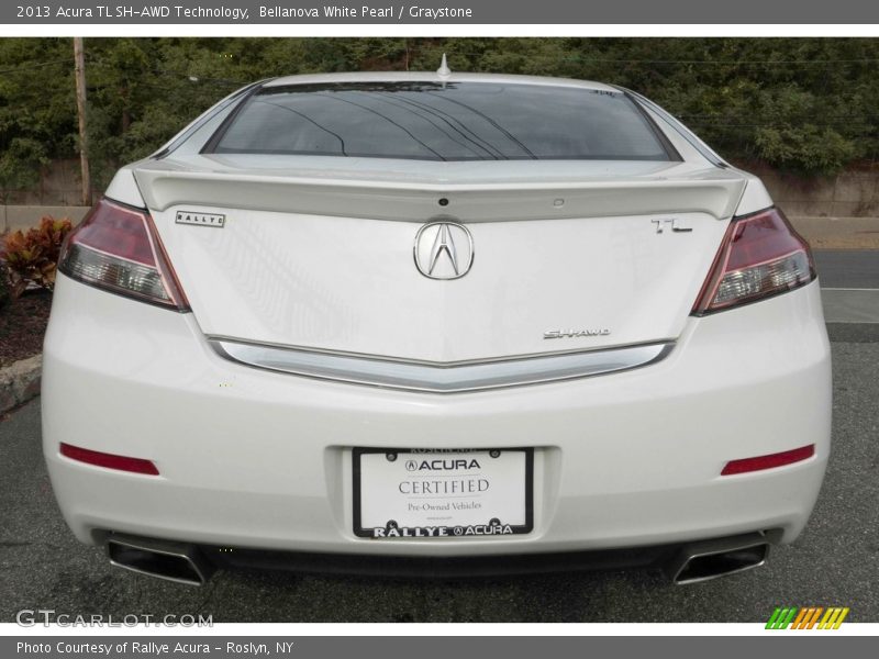 Bellanova White Pearl / Graystone 2013 Acura TL SH-AWD Technology