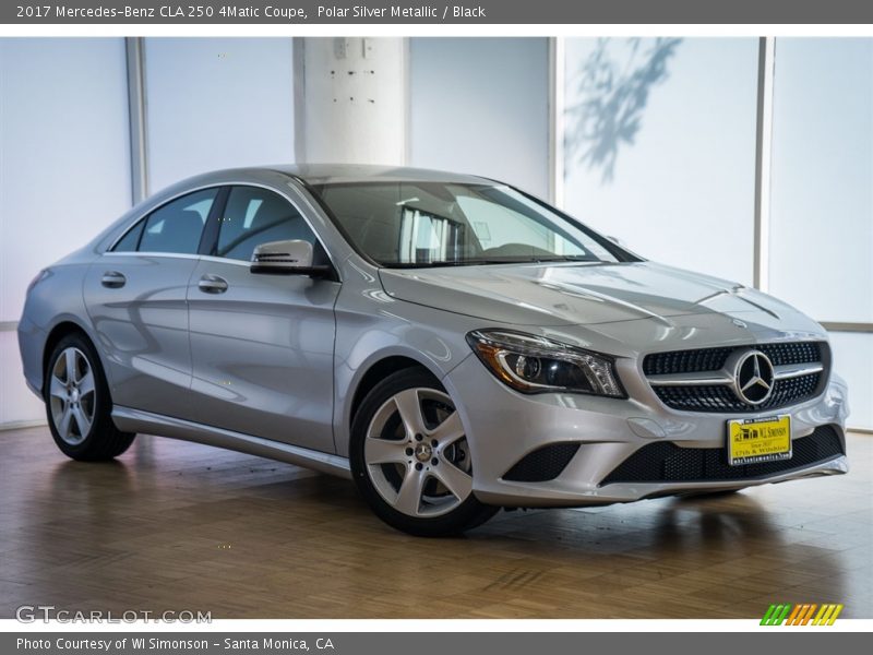 Polar Silver Metallic / Black 2017 Mercedes-Benz CLA 250 4Matic Coupe