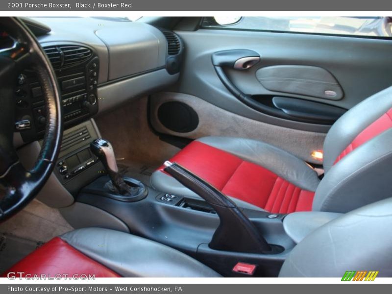 Black / Boxster Red 2001 Porsche Boxster