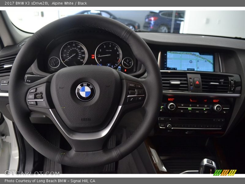Alpine White / Black 2017 BMW X3 sDrive28i