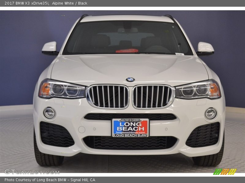 Alpine White / Black 2017 BMW X3 xDrive35i