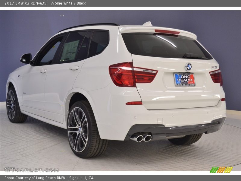 Alpine White / Black 2017 BMW X3 xDrive35i