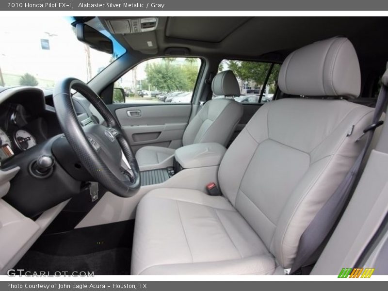 Alabaster Silver Metallic / Gray 2010 Honda Pilot EX-L