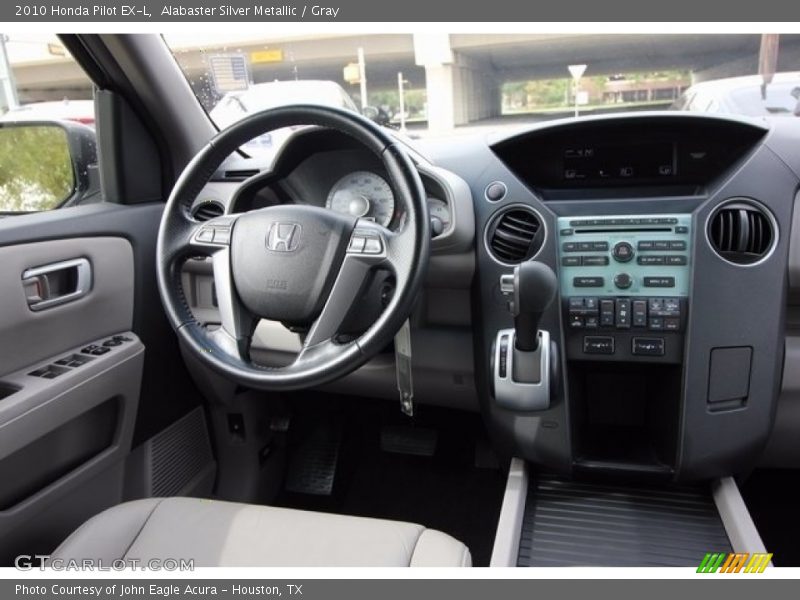 Alabaster Silver Metallic / Gray 2010 Honda Pilot EX-L