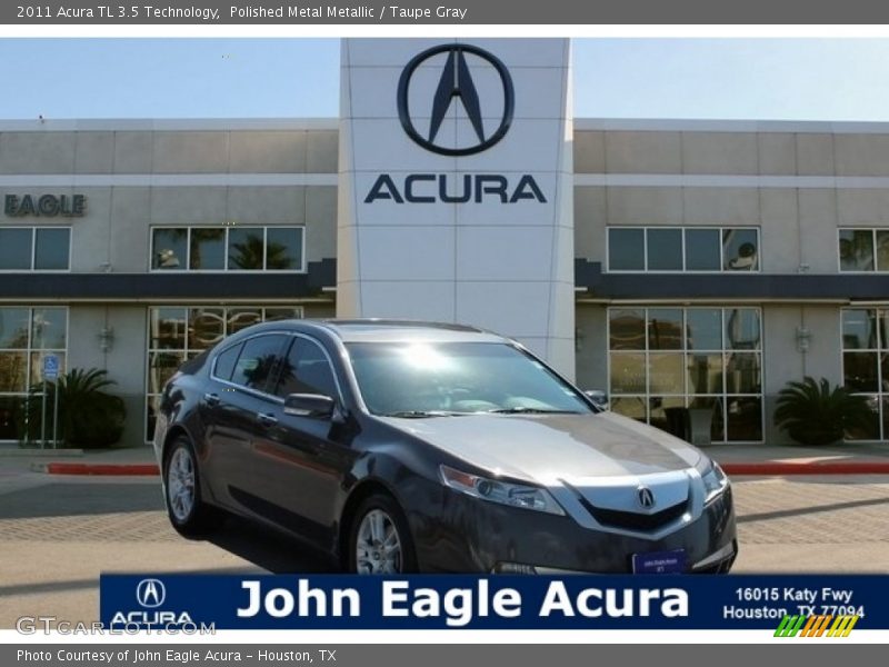 Polished Metal Metallic / Taupe Gray 2011 Acura TL 3.5 Technology
