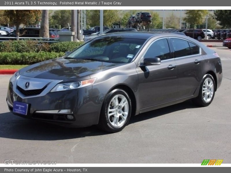 Polished Metal Metallic / Taupe Gray 2011 Acura TL 3.5 Technology