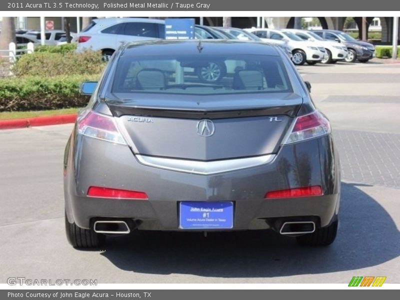 Polished Metal Metallic / Taupe Gray 2011 Acura TL 3.5 Technology