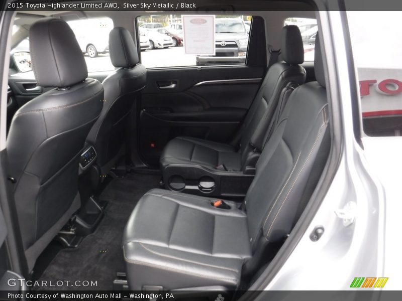 Silver Sky Metallic / Black 2015 Toyota Highlander Limited AWD