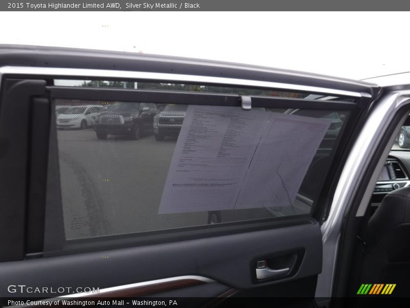 Silver Sky Metallic / Black 2015 Toyota Highlander Limited AWD