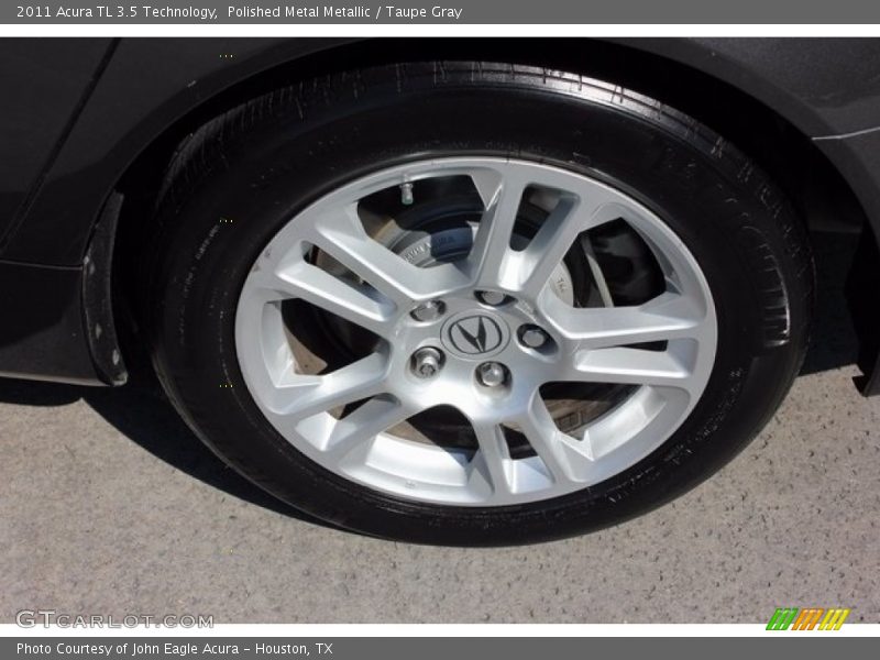 Polished Metal Metallic / Taupe Gray 2011 Acura TL 3.5 Technology