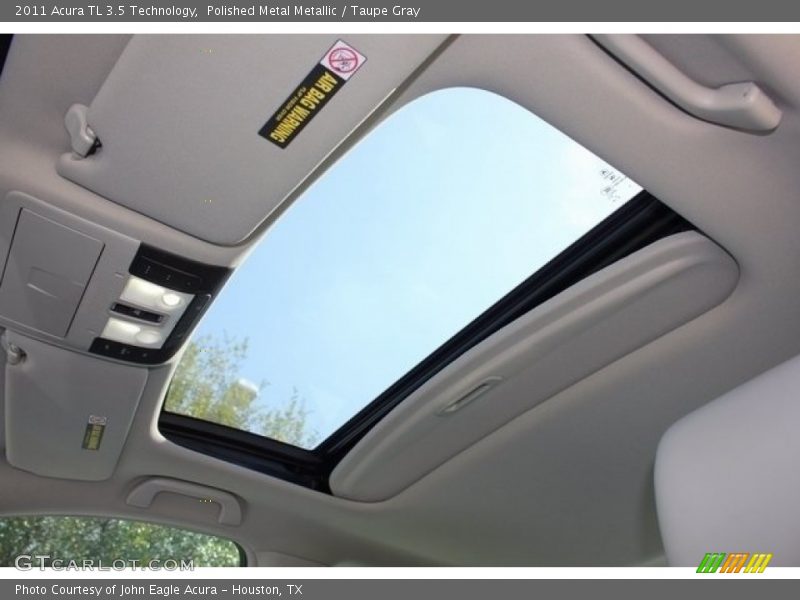 Polished Metal Metallic / Taupe Gray 2011 Acura TL 3.5 Technology