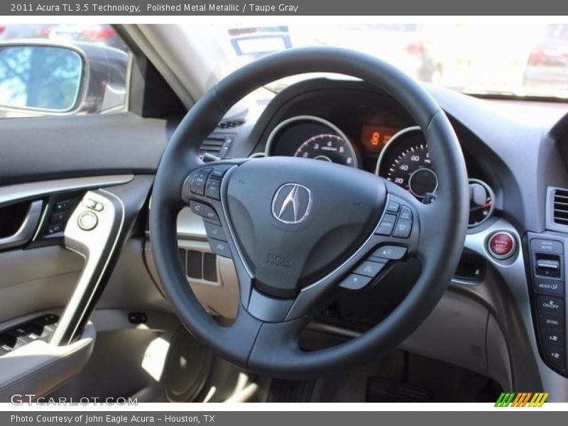 Polished Metal Metallic / Taupe Gray 2011 Acura TL 3.5 Technology