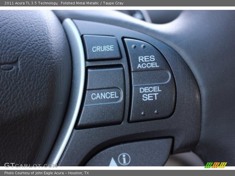 Polished Metal Metallic / Taupe Gray 2011 Acura TL 3.5 Technology