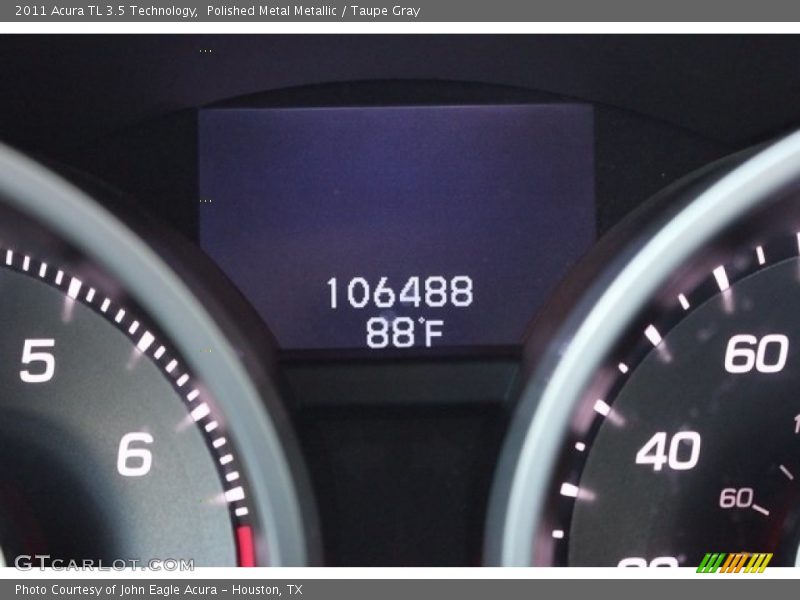 Polished Metal Metallic / Taupe Gray 2011 Acura TL 3.5 Technology