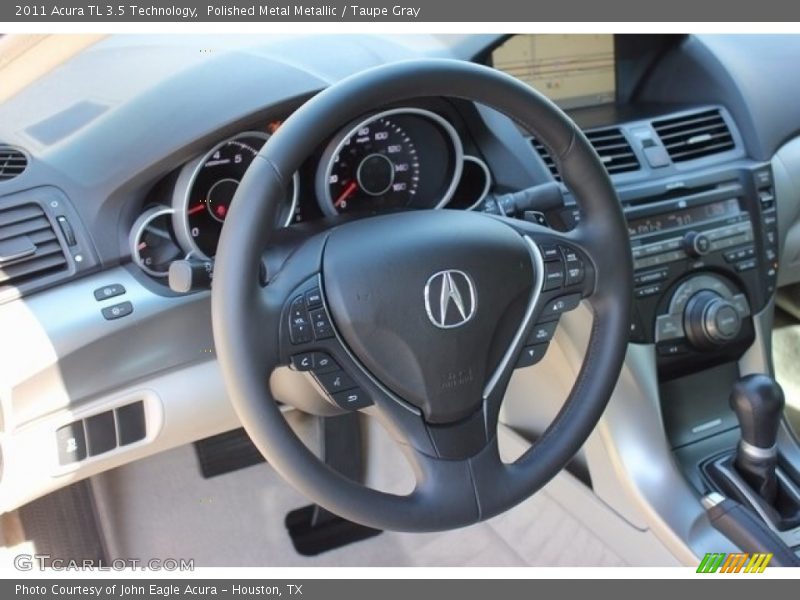 Polished Metal Metallic / Taupe Gray 2011 Acura TL 3.5 Technology