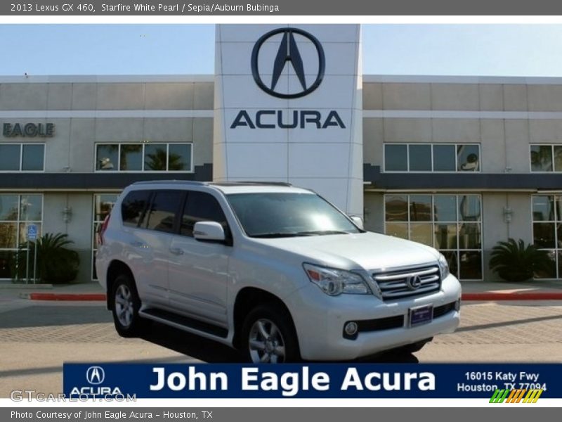 Starfire White Pearl / Sepia/Auburn Bubinga 2013 Lexus GX 460