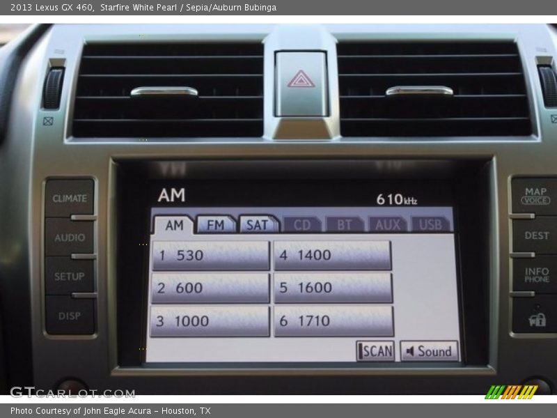 Starfire White Pearl / Sepia/Auburn Bubinga 2013 Lexus GX 460