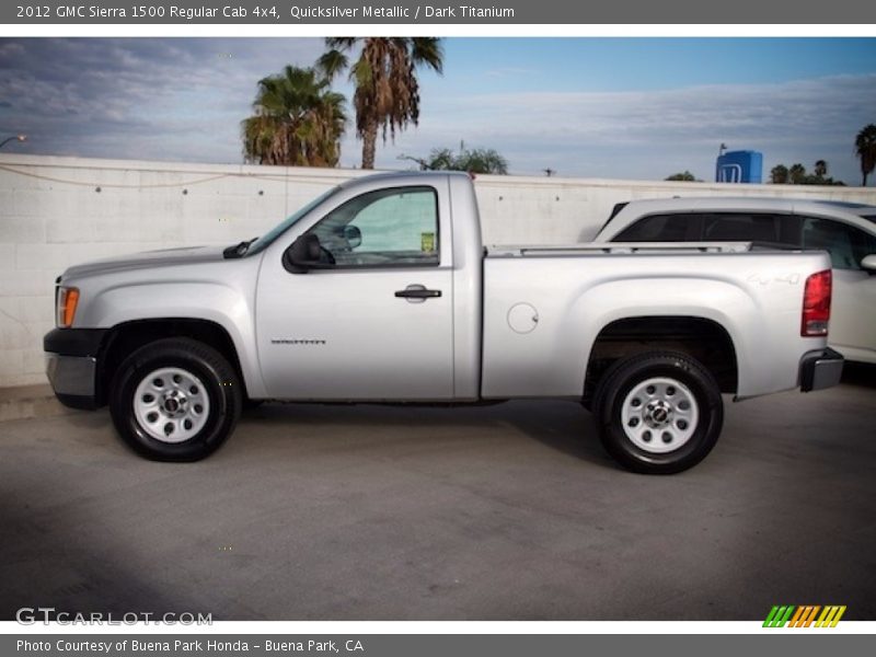 Quicksilver Metallic / Dark Titanium 2012 GMC Sierra 1500 Regular Cab 4x4