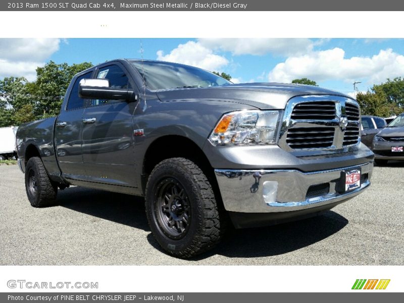 Maximum Steel Metallic / Black/Diesel Gray 2013 Ram 1500 SLT Quad Cab 4x4