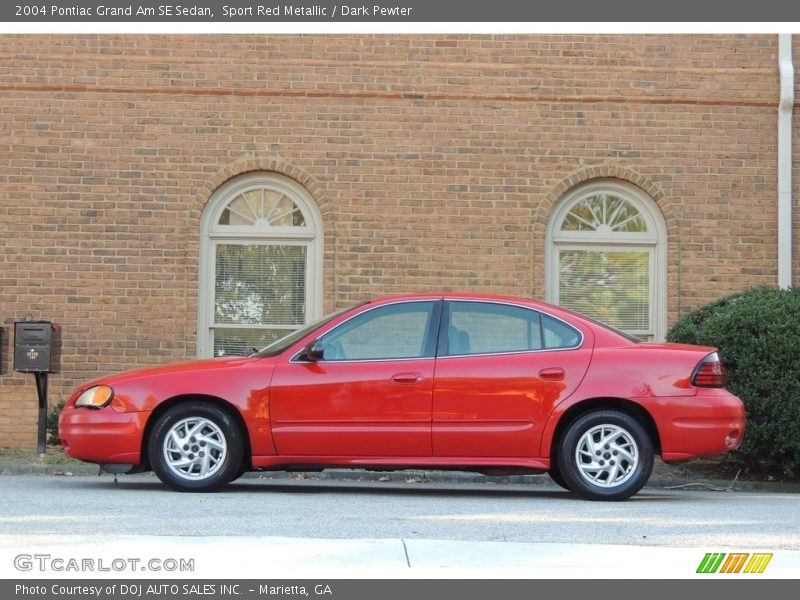 Sport Red Metallic / Dark Pewter 2004 Pontiac Grand Am SE Sedan