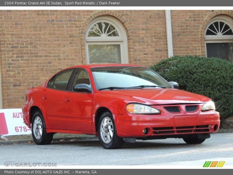 Sport Red Metallic / Dark Pewter 2004 Pontiac Grand Am SE Sedan