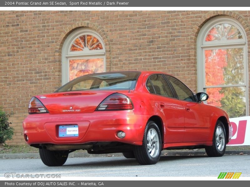 Sport Red Metallic / Dark Pewter 2004 Pontiac Grand Am SE Sedan