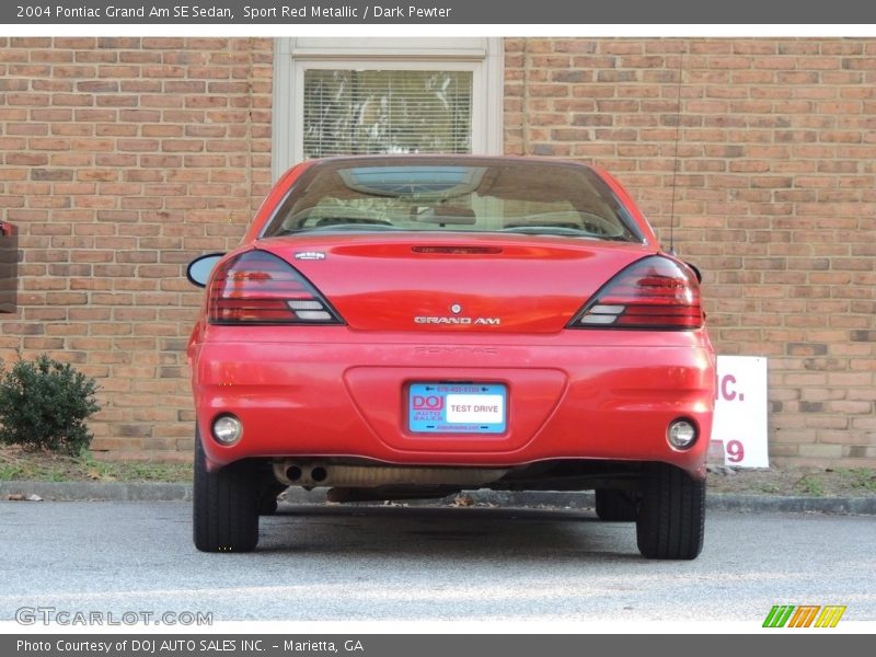 Sport Red Metallic / Dark Pewter 2004 Pontiac Grand Am SE Sedan