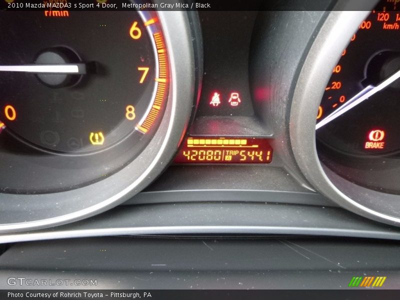 Metropolitan Gray Mica / Black 2010 Mazda MAZDA3 s Sport 4 Door