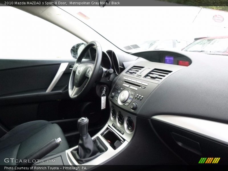 Metropolitan Gray Mica / Black 2010 Mazda MAZDA3 s Sport 4 Door