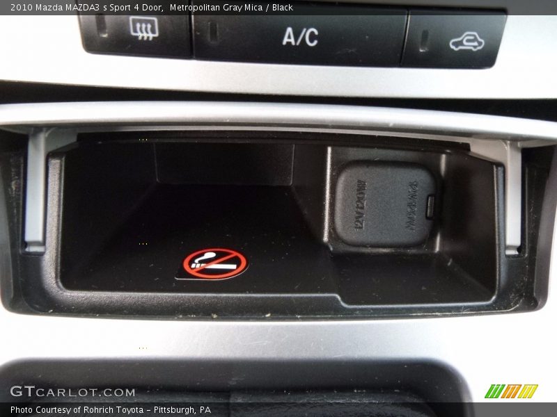 Metropolitan Gray Mica / Black 2010 Mazda MAZDA3 s Sport 4 Door
