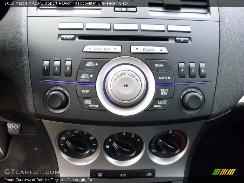 Metropolitan Gray Mica / Black 2010 Mazda MAZDA3 s Sport 4 Door