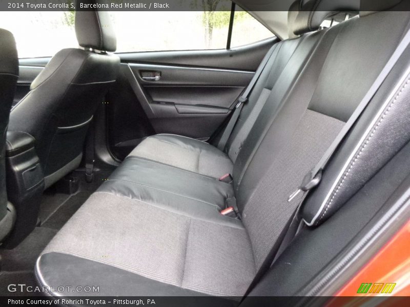 Barcelona Red Metallic / Black 2014 Toyota Corolla S