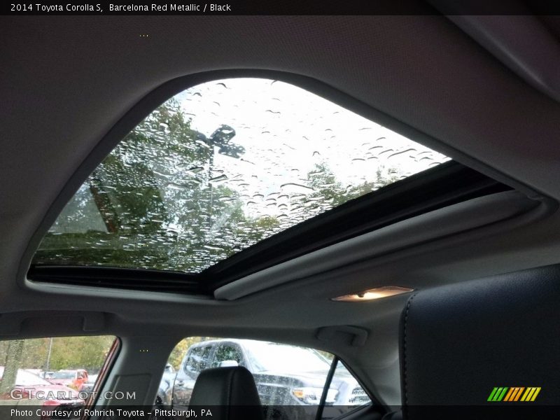 Barcelona Red Metallic / Black 2014 Toyota Corolla S