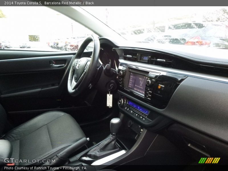 Barcelona Red Metallic / Black 2014 Toyota Corolla S