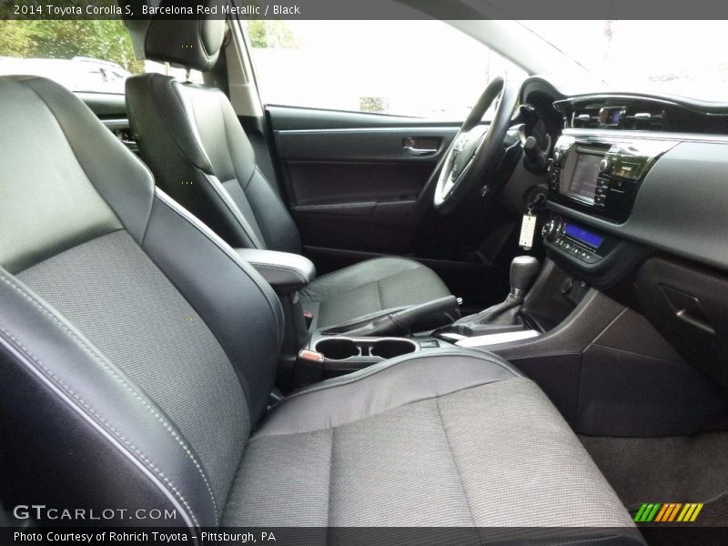 Barcelona Red Metallic / Black 2014 Toyota Corolla S