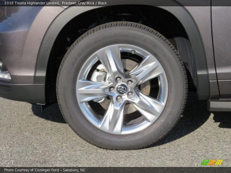 Predawn Gray Mica / Black 2016 Toyota Highlander Limited