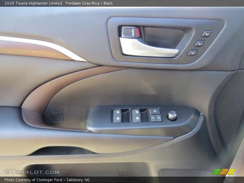Predawn Gray Mica / Black 2016 Toyota Highlander Limited