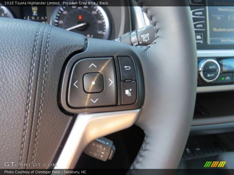 Predawn Gray Mica / Black 2016 Toyota Highlander Limited