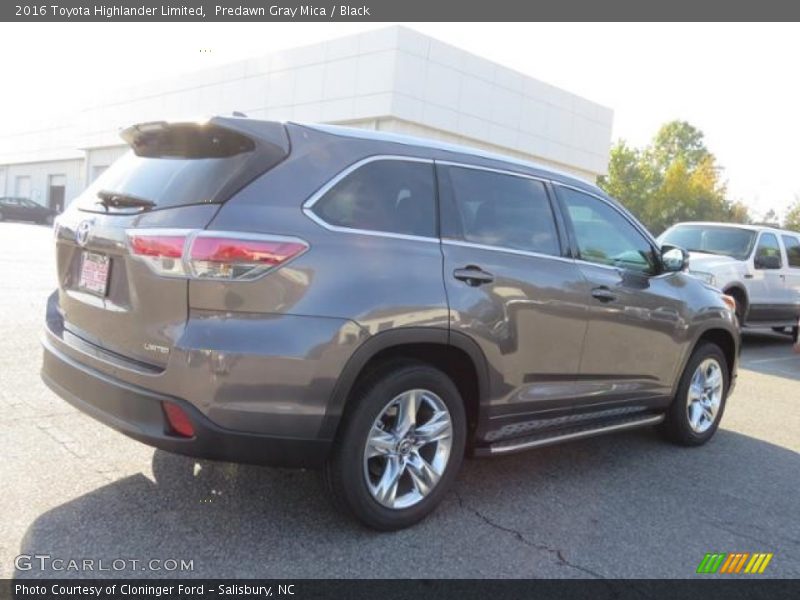 Predawn Gray Mica / Black 2016 Toyota Highlander Limited