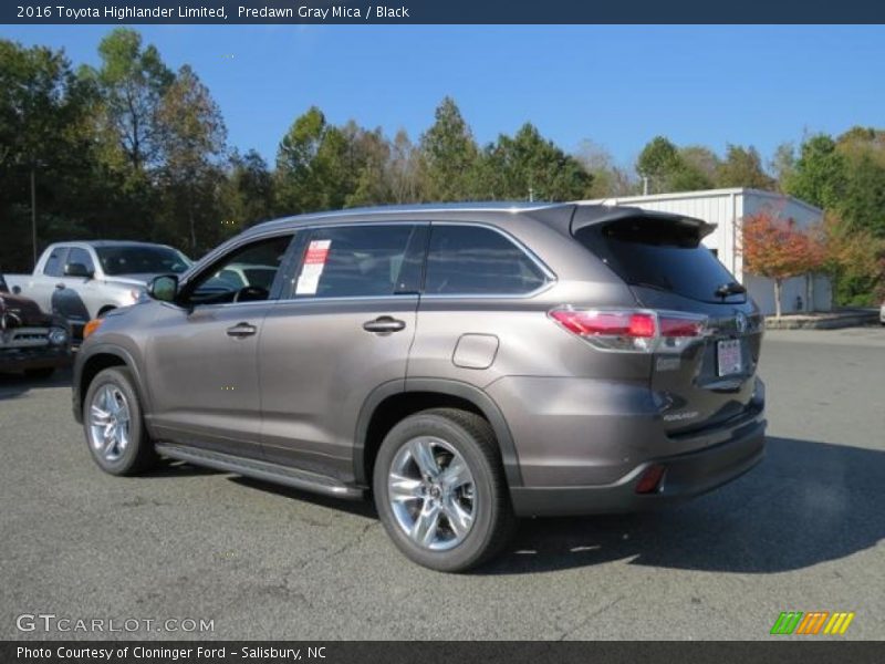 Predawn Gray Mica / Black 2016 Toyota Highlander Limited