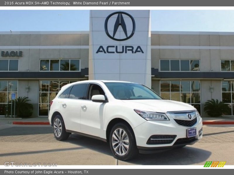 White Diamond Pearl / Parchment 2016 Acura MDX SH-AWD Technology