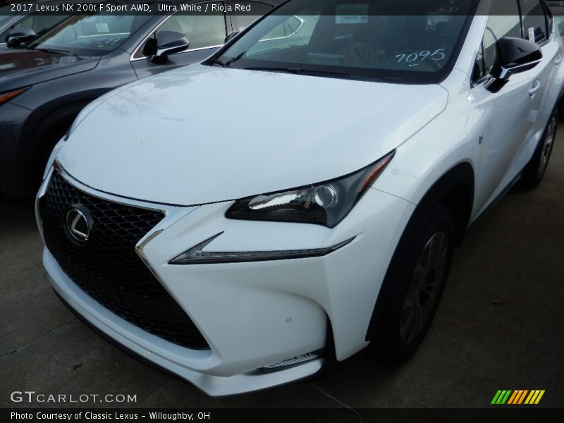 Ultra White / Rioja Red 2017 Lexus NX 200t F Sport AWD