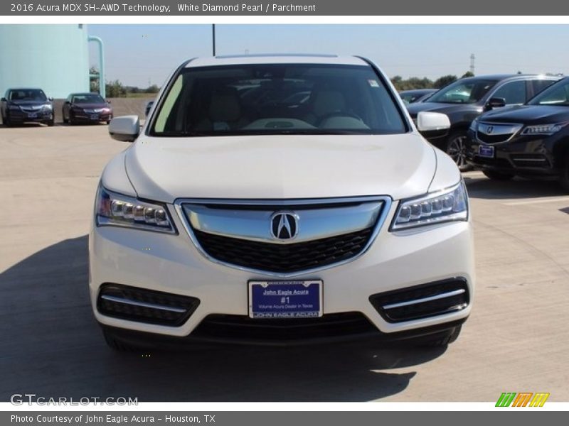 White Diamond Pearl / Parchment 2016 Acura MDX SH-AWD Technology