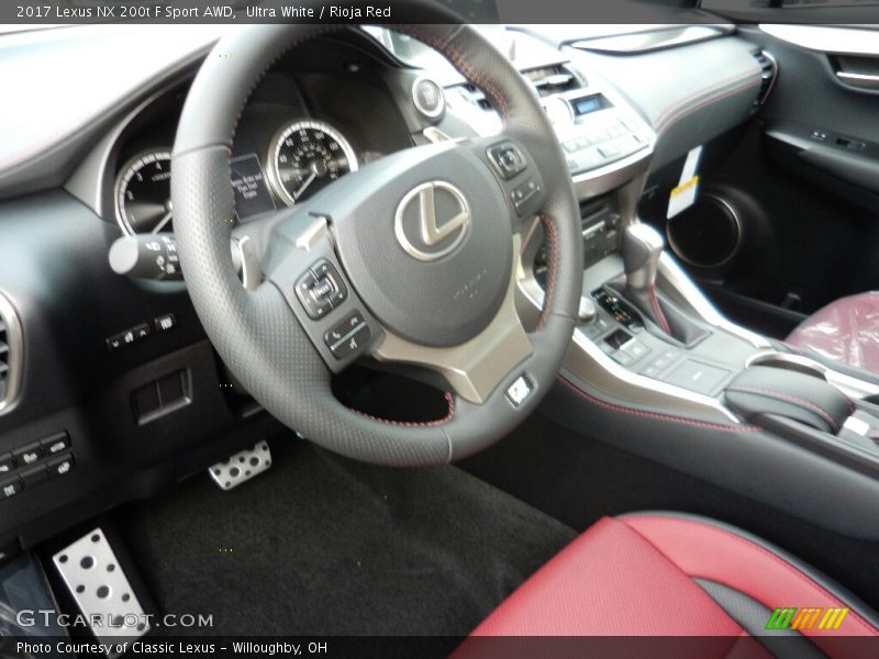 Ultra White / Rioja Red 2017 Lexus NX 200t F Sport AWD