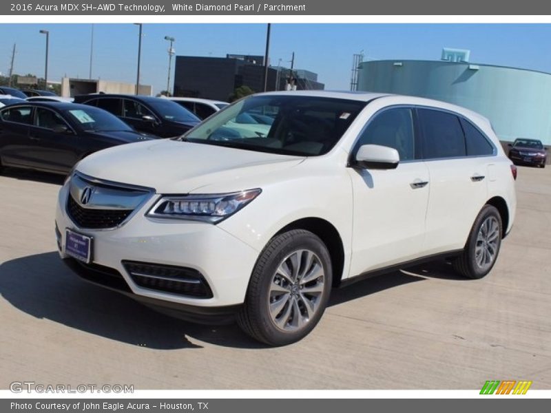 White Diamond Pearl / Parchment 2016 Acura MDX SH-AWD Technology