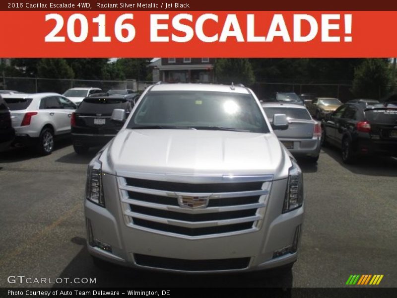 Radiant Silver Metallic / Jet Black 2016 Cadillac Escalade 4WD