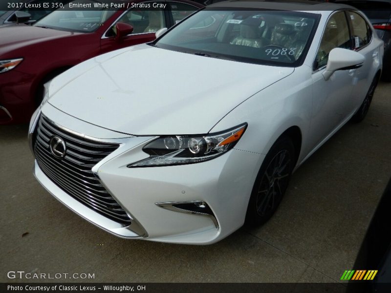 Eminent White Pearl / Stratus Gray 2017 Lexus ES 350