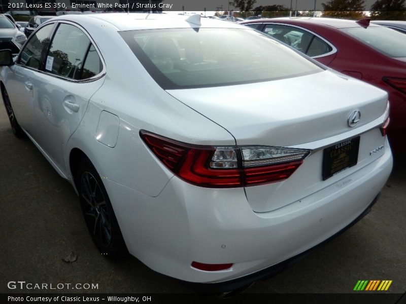 Eminent White Pearl / Stratus Gray 2017 Lexus ES 350